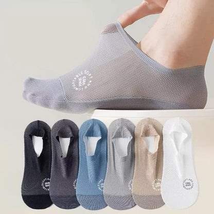 🔥Ultra Thin Liner Socks Non Slip ComBed Cotton No Show Socks