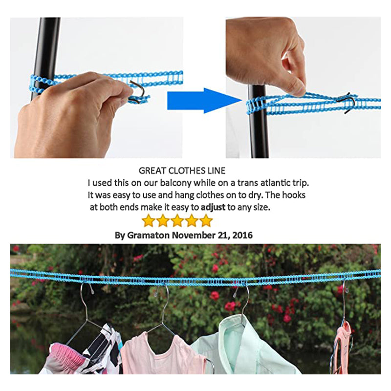 Windproof Non-Slip Clothesline