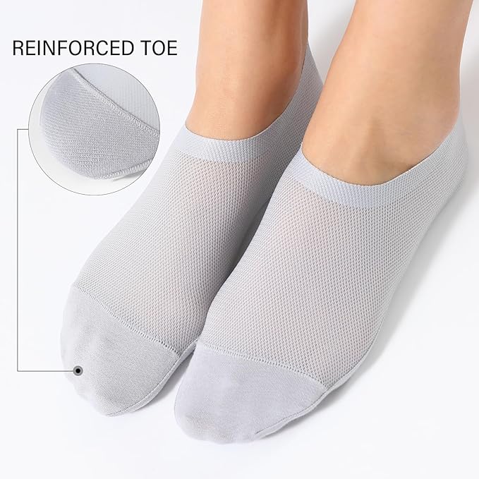 🔥Ultra Thin Liner Socks Non Slip ComBed Cotton No Show Socks