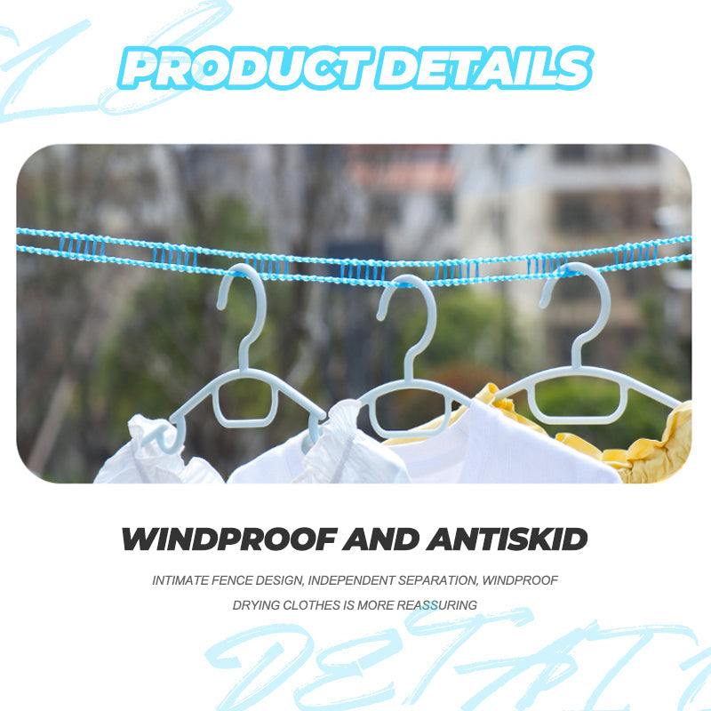 Windproof Non-Slip Clothesline