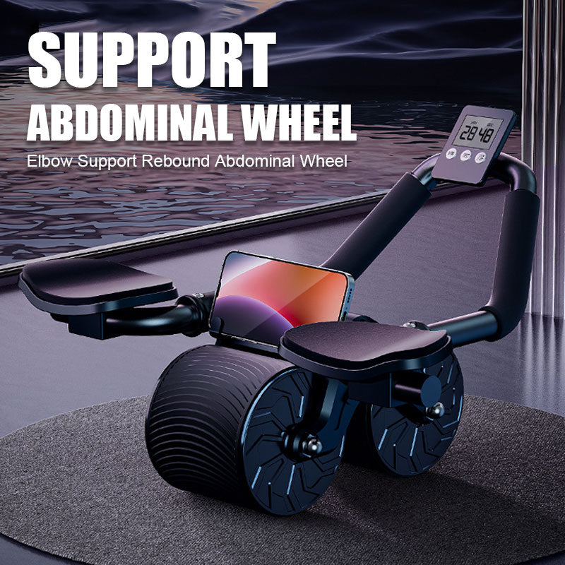 Elbow Support Rebound Abdominal Wheel(Get a free kneeling mat)