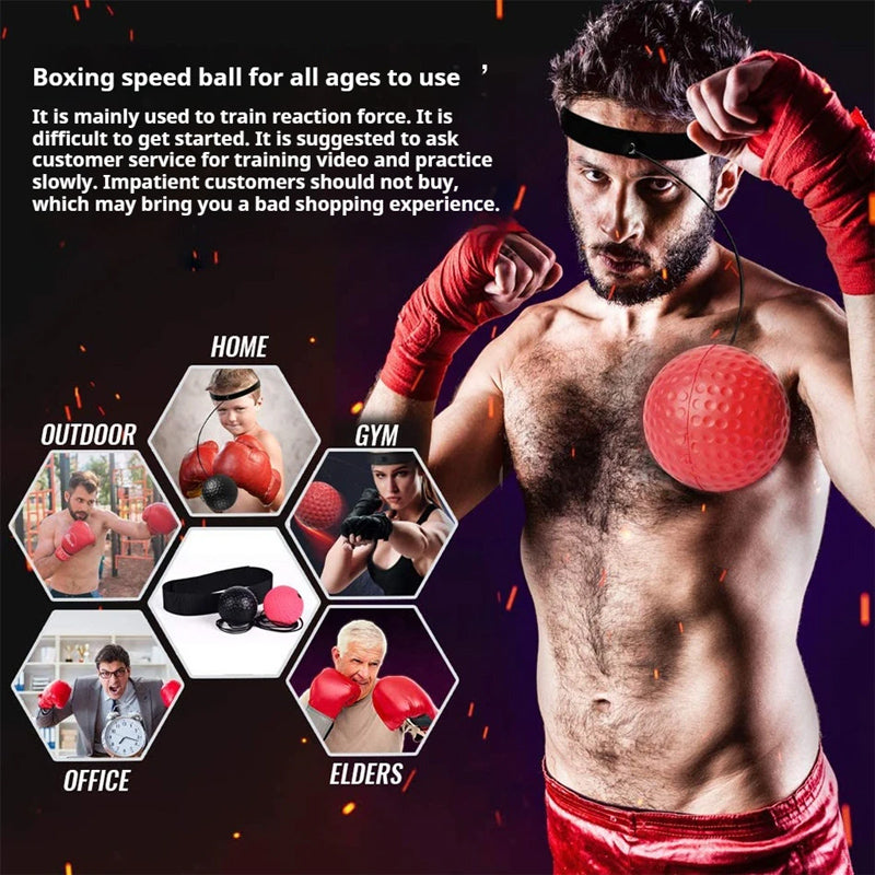 Boxing Reflex Ball with Adjustable Headband