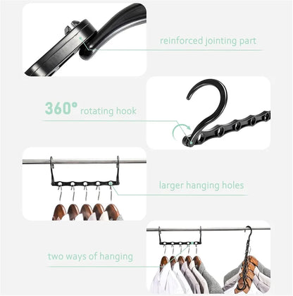 Portable Foldable Rotating Clothes Hanger