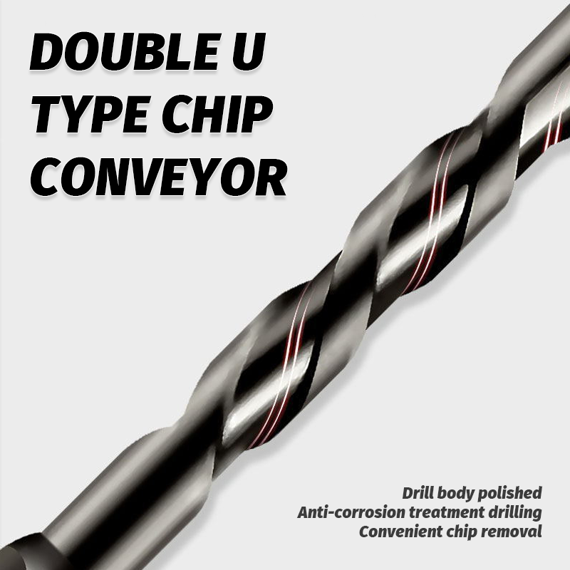 High-Strength Eccentric Twist Drill Bit