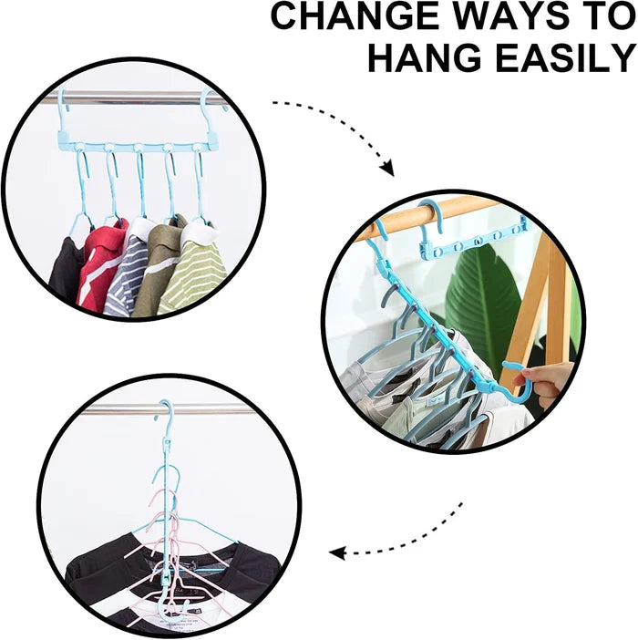 Portable Foldable Rotating Clothes Hanger