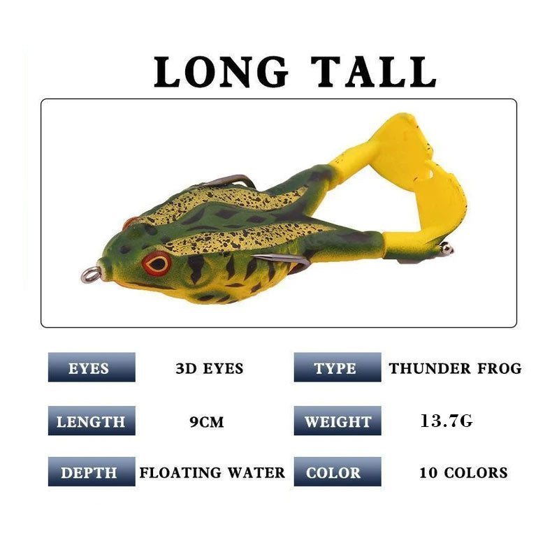 🎁Spring Cleaning Big Sale-50% OFF🐠Double Propeller Frog Soft Bait