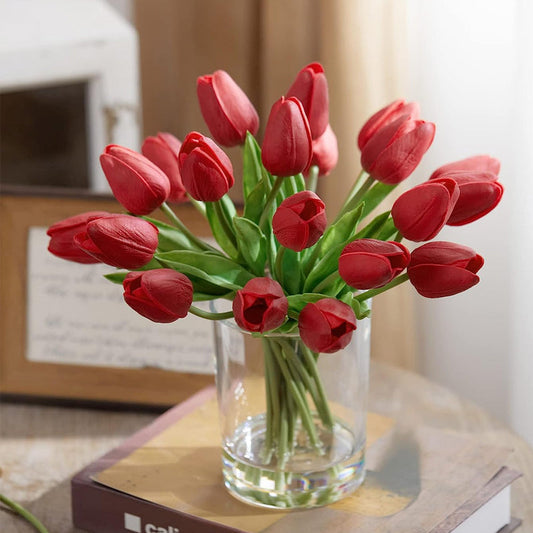 🌷🌷Outdoor artificial tulip flowers（10 pcs）