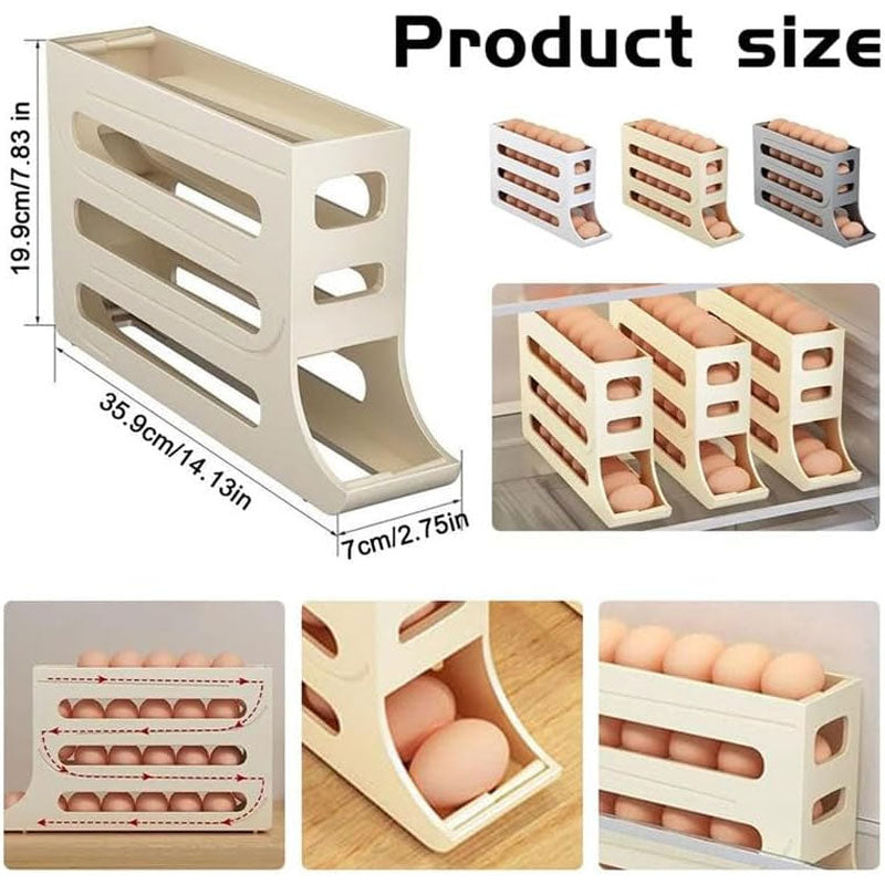 🥚4-Tier Tilted Design Egg Storage Rack