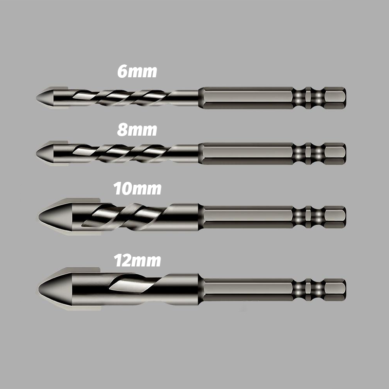 High-Strength Eccentric Twist Drill Bit