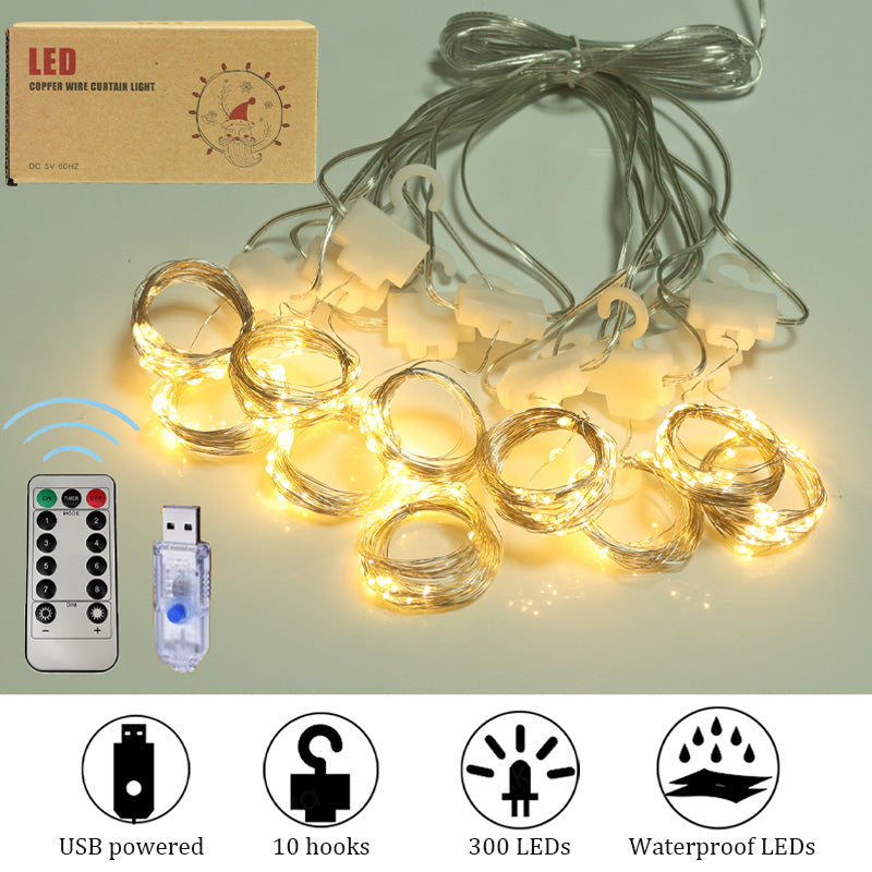 🔥 Christmas Pre-sale - 49% off🎄Led curtain light string