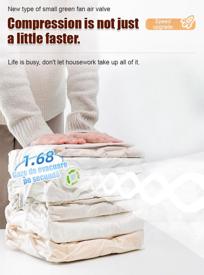 Reusable Vacuum-Free Compression Storage Bags