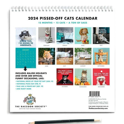 😾2024 Pissed-Off Cats Calendar