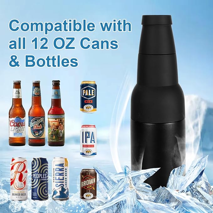 🌟Beer bottle and can cooler with beer opener