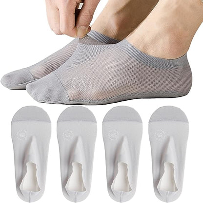 🔥Ultra Thin Liner Socks Non Slip ComBed Cotton No Show Socks