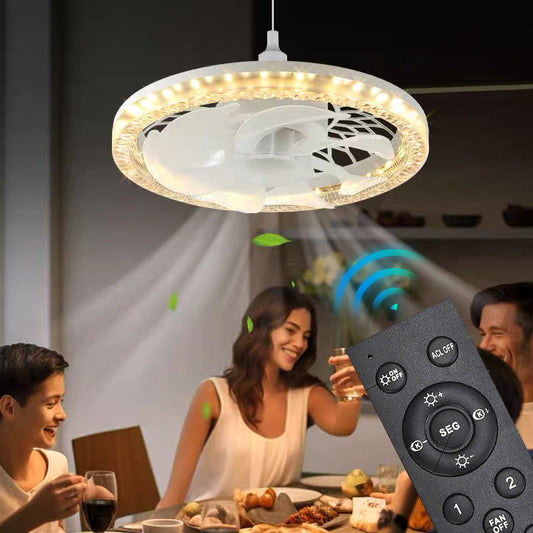 2-in-1 Quiet Adjustable Fan Light with Remote Control for Bedroom