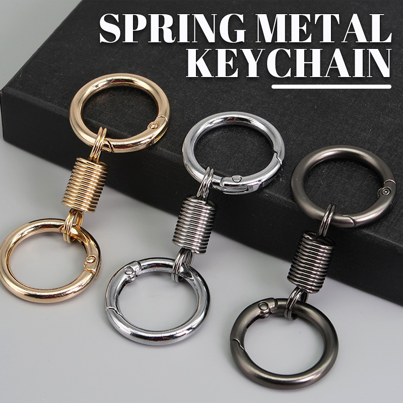 🎄Valentine's Day Deals-49% OFF🎄Nordic Retro Spring Double Ring Keychain